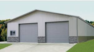 40 W X 63 L X 14 H Garage At Menards Metal Garage Buildings Garage House Plans Metal Buildings