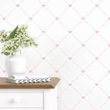 Papel De Parede Losango Coracao Rosa 3m Grao De Gente Então esse adesivo de parede rosa dos ventos foi feito para você. papel de parede losango coracao rosa 3m