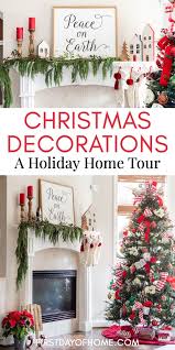 Farmhouse distressed white centerpiece box, decor not included, rustic table decor, farmhouse centerpiece tray, fall centerpiece, christmas. How To Decorate Your Home For Christmas Like A Blogger