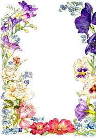 Flower Border Stationary Clip Art Borders Floral Border Design Flower Border