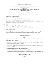 Menggunakan contoh sebagaimana tercantum dalam formulir 1 terlampir. Surat Lengkap Contoh Surat Permohonan Kerjasama Sekolah Dengan Puskesmas Sekolah Menengah Sekolah Surat