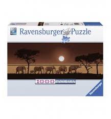 It's their attention to detail which makes ravensburger the world's greatest puzzle brand! Puzzle 1000 Pieces Panorama Elephants In Savanna Ravensburger Fut