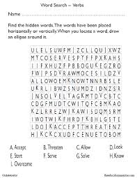 A biography written by a 4th grader should have the following components: Verbs Word Search Puzzle Worksheet For Grade 3 Edumonitor