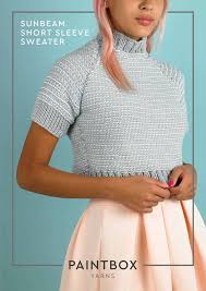 Classic baby cardigans free knitting patterns. Sunbeam Short Sleeve Jumper Free Knitting Pattern In Paintbox Yarns Cotton Aran
