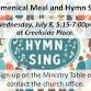 Ecumenical Meal and hymn sing