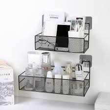 Iron wire kitchen storage rack. Iron Wire Kitchen Storage Rack Cosmetic Makeup Basket Metal Spice Seasoning Holder Bathroom Shelf Desktop Shopee Malaysia