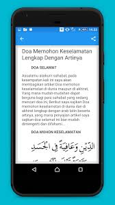 Download the apk installer of bacaan doa selamat lengkap terjemahnya 2.1. Bacaan Doa Selamat Lengkap For Android Apk Download