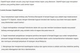 Menghalang musuh luar menjajah negara kita. Contoh Objektif Kajian Kerja Kursus Sejarah Pt3 2018
