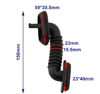 1 housse de protection en caoutchouc pour faisceau de câblage avant et  arrière de voiture compatible avec Volkswagen compatible avec Audi 150 mm