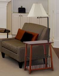 Magazine Rack With Attached Lamp End Table With Lamp Furniture Floor Lamp