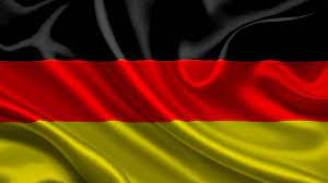 Lite bilde av et flagg med skygge. Bakgrunnsbilder Tyskland Flagg Striper