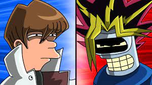 Bender challenges Fry to a Yu-Gi-Oh duel - YouTube