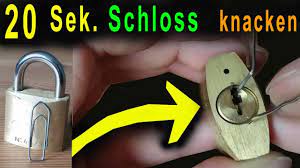 Das wird dein werkzeug, das du in das schloss steckst, um die schließer aus dem weg zu schieben. Schloss Offnen Mit Buroklammer Anleitung Lockpicking Youtube