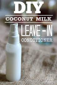 2 Ingredient Coconut Milk Leave In Conditioner Leave In Conditioner Coconut Milk Leave In Conditioner Homemade Hair Products
