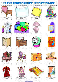 English Vocabulary In The Bedroom English Vocabulary Vocabulary Picture Dictionary