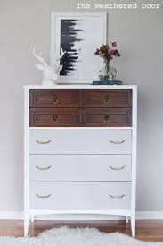 Mid Century Tallboy Dresser Makeover Mid Century Dresser Dresser Decor Mid Century Modern Decor