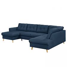 Wohnlandschaft Sola Flachgewebe Jeansblau Olivgrun Longchair Davorstehend Links Ottomane Rechts Mit Schlaffunkt Wohnlandschaft Flachgewebe Mobelstuck