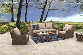 Find the best prices for outdoor & patio furniture at shop better homes & gardens. Better Homes And Gardens Hawthorne Park 4 Piece Sofa Conversation Set Walmart Com Walmart Com Better Homes And Gardens Better Homes Home And Garden