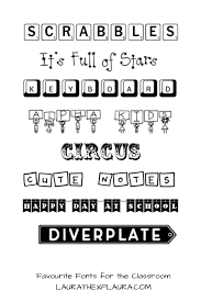 My Favourite Fonts For The Classroom Laura The Explaura Lettering Fonts Aesthetic Fonts Dafont Fonts
