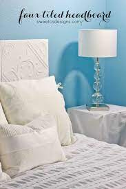 Founded atop two legs, it's designed to attach right onto your standard, existing bed base. Faux Tiled Headboard Sweet Cs Designs