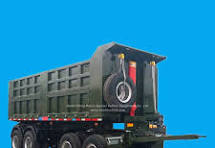 Customized Draw Bar Trailer Tipper (4 Axles 24-27Cbm Double ...
