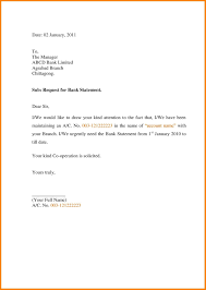 Letter Format To Bank Manager For Bank Statement Fresh Bank Statement Request Letter Format In Wor Application Letters Application Letter Sample Bank Statement