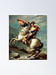 The strong use of diagonals gives the painting a sense of dynamism, . Classic Napoleon Bonaparte Painting Poster By Obviouslogic Redbubble