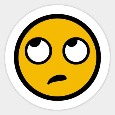 Eye Roll Emoji Sticker