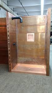 Protecting walls from water has never been so easy or stylish. Copper Shower Co Shower Surround Copper Shower Kit Shower Surround Tin Shower Walls Shower Kits