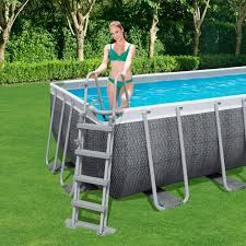 Piscine Power Steel Tubulaire Rectangulaire 412x201cm Bestway