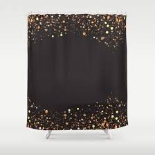 Black And Gold Society6 Shower Curtain Black Shower Curtains Black And Gold Curtains Black And Gold Bathroom