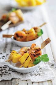 Shrimps Spiesschen Mit Ananas Rezept Lebensmittel Essen Garnelenspiesse Rezepte