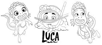 Choose your favorite coloring page and color it in bright colors. Disney Luca Coloring Pages Coloring Pages For Kids Free And Easy Print
