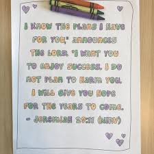 Browse the user profile and get inspired. Jeremiah 29 11 Bible Verse Coloring Page