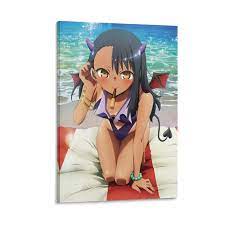 Amazon.com: AOMACA Anime Girl Poster Don't Toy With Me Miss Nagatoro Anime  Poster Canvas Painting Wall Art Poster for Bedroom Living Room  Decor12x18inch(30x45cm): Posters & Prints