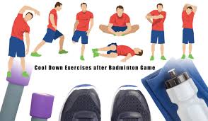 Sit down with your back straight and your legs bent. 6 Cool Down Badminton Exercises After The Game