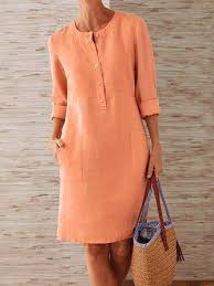 Women Midi V Neck Short Sleeve Hollow Polka Dot Summer Plus Size Dress In 2020 Long Sleeve Midi Dress Casual Dress Spring Dresses Casual