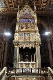 San giovanni in laterano is located at via emanuele filiberto 271 in historical center, 1.5 miles from the center of rome. File San Giovanni In Laterano Baldacchino Jpg Wikimedia Commons