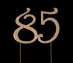 If it's birthday party decorations you're looking for then you've come to the right place! Number 85 For 85th Birthday Cake Topper 85th Anniversary Cake Topper 85th Birthday Party Decorations Joint Gold 4 5 Inches Tall Wantitall