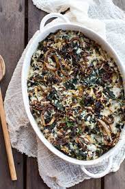 Kale And Wild Rice Casserole Half Baked Harvest Recipe Healthy Thanksgiving Recipes Wild Rice Casserole Recipes