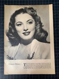 Vintage 1940s Eleanor Parker Magazine Portrait