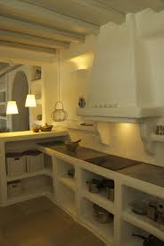 Antiparos Greece Built Kitchen And Cupboards Cuisines Maison Cuisines Deco Amenagement Cuisine