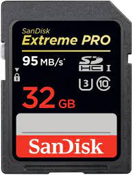 Sandisk extreme pro sdxc/sdhc memory card 256gb/128gb/64gb/32gb. Sandisk Extreme Pro Sdhc 32gb 95mb S V30 Uhs I Foto Erhardt