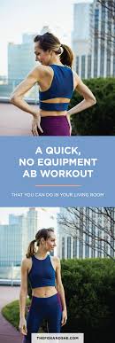 a quick no equipment abs workout the