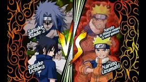 Naruto Clash Of Ninja Revolution 2 Wii Sasuke Vs Naruto Youtube