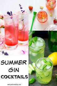Summer Gin Cocktails Perfect For Porch Sipping Light And Flavorful These Gin Cocktails Are Summery Alcoholic Punch Recipes Gin Cocktails Summer Punch Recipes