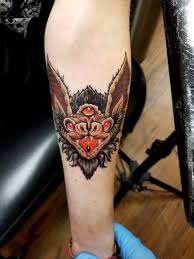 Тату машинка rocket tattoo pen. 3 Eyed Bat Done By Sergio Valadez At Elektrik Chair Wichita Ks Tattoo Lover Family