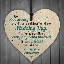 Top 9 best anniversary gift ideas for him in 2021. Wedding Anniversary Gifts Heart First Wedding Anniversary Card Husband For Him 5060585000371 Ebay