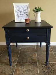 Painted Side Table Makeover Painted Side Tables Stained Table Side Table Makeover