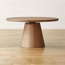 Crate Barrel Revolve 48 Round Adjustable Height Dining Table 1 070 Liked On Polyvore Featuring Home Furniture Tables Dining Ta Casitas Muebles Casas